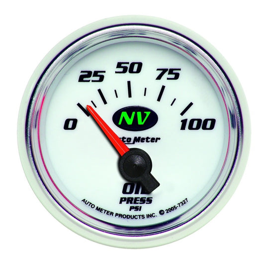 AutoMeter Gauge Oil Pressure 2-1/16in. 100PSI Electric NV 7327