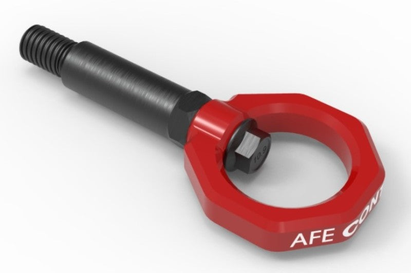 aFe Control Front Tow Hook Red 20-21 Toyota GR Supra (A90) - eliteracefab.com