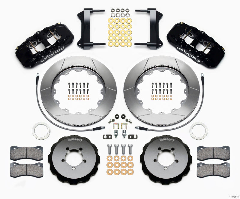 Wilwood AERO6 Front Hat Kit 14.00 1999-2012 Subaru WRX w/Lines Wilwood
