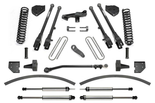 Fabtech 17-21 Ford F250/F350 4WD Diesel 8in 4Link Sys w/Coils & Dlss Shks - eliteracefab.com