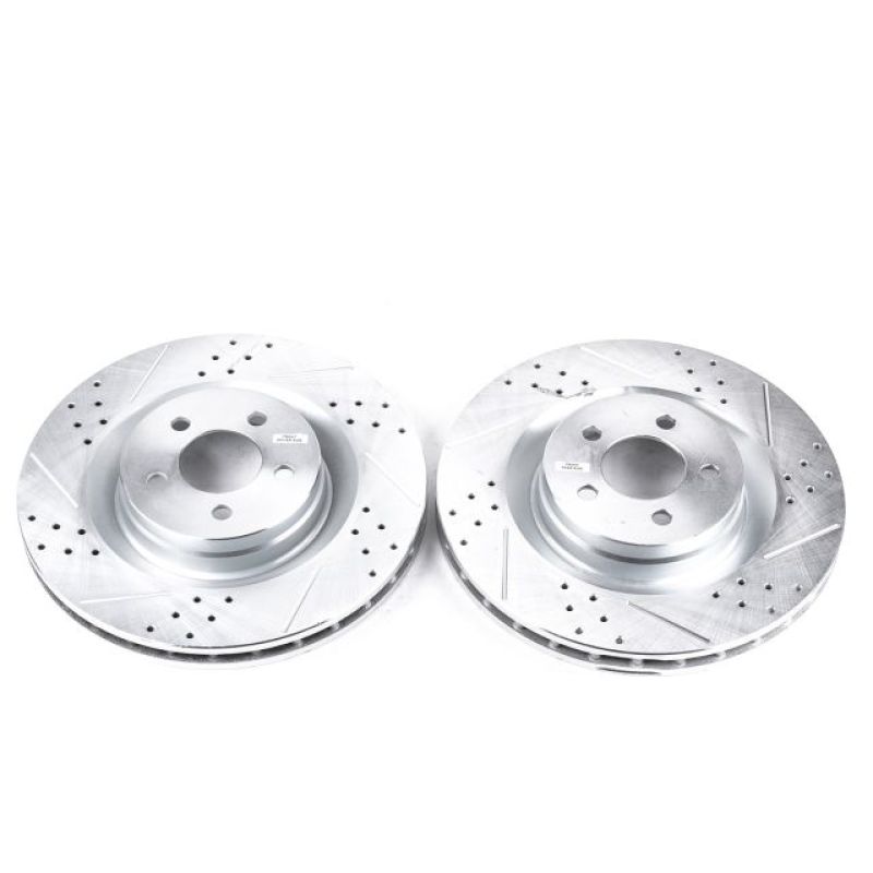 Power Stop 05-10 Chrysler 300 Front Evolution Drilled & Slotted Rotors - Pair - eliteracefab.com