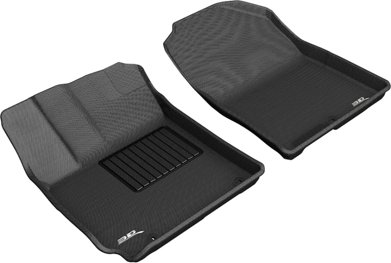 3D MAXpider 2018-2020 Hyundai Kona Kagu 1st Row Floormat - Black - eliteracefab.com