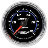 AutoMeter GAUGE; AIR/FUEL RATIO-WIDEBAND; ANALOG; 2 1/16in.; 8:1-18:1; STEPPER MOTOR; COBA