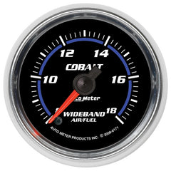 Autometer Cobalt 52mm Wideband Analog Air/Fuel Ratio Gauge.