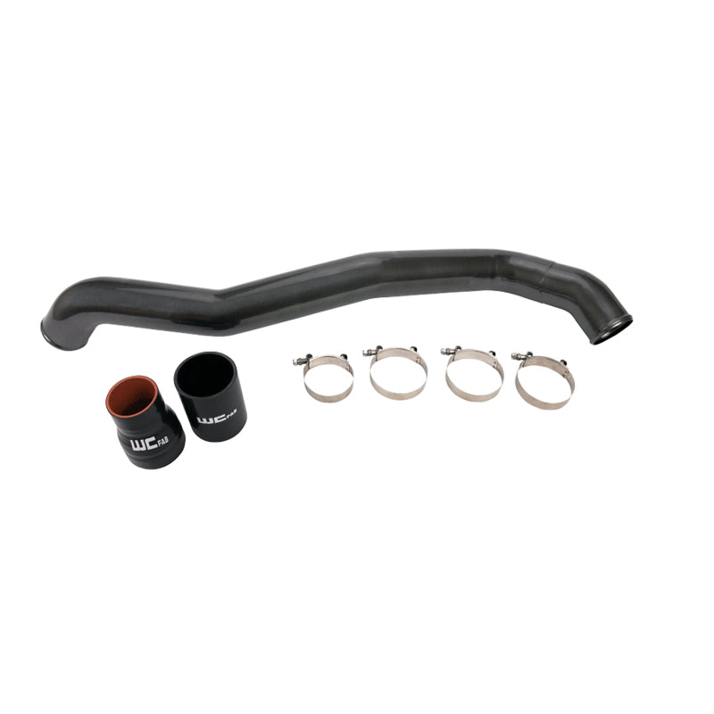 Wehrli 11-16 Chevrolet 6.6L LML Duramax Driver Side 3in Intercooler Pipe - WCFab Grey - eliteracefab.com