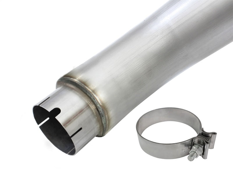 aFe MACHForce XP Exhaust Large Bore 5in DPF-Back Alu. 13-15 Dodge Trucks L6-6.7L (td) *Polish Tip - eliteracefab.com