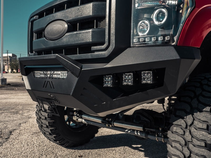 Road Armor 11-16 Ford F-250 SPARTAN Front Bumper - Tex Blk - eliteracefab.com