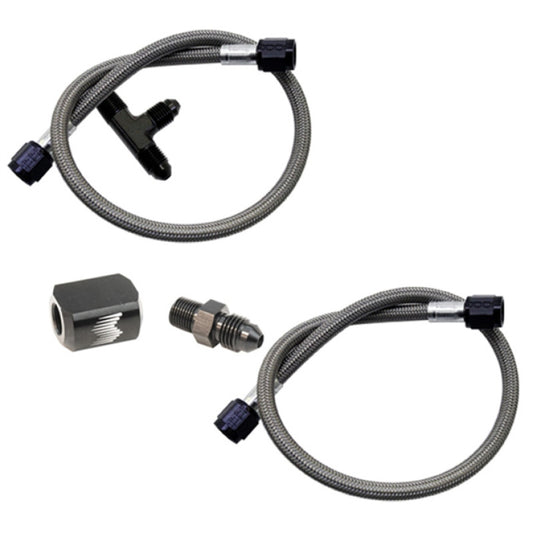 Snow Performance Water Dual Nozzle Upgrade SS Braided Line (For 4AN SS Braided Line Kit) - eliteracefab.com