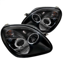 Load image into Gallery viewer, Spyder Mercedes Benz SLK 98-04 1PC Projector Halogen Model- LED Halo Blk PRO-YD-MBSLK98-1PC-HL-BK - eliteracefab.com