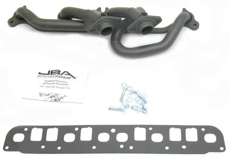 JBA 00-06 Jeep Wrangler 4.0L 1-1/2in Primary Ti Ctd Cat4Ward Header JBA