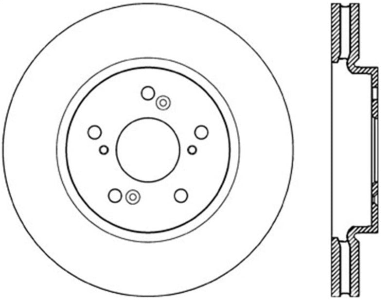 Stoptech 07-12 Acura RDX Front Premium Cryo Rotor Stoptech