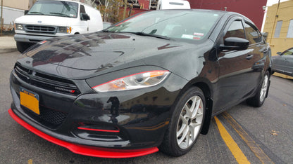 Rally Armor 2013-2016 Dodge Dart UR Black Mud Flap w/ Red Logo - eliteracefab.com