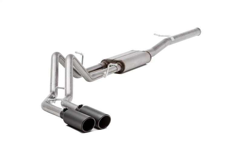 Gibson 11-18 Ram 1500 Big Horn 5.7L 2.25in Cat-Back Dual Sport Exhaust - Black Elite Gibson