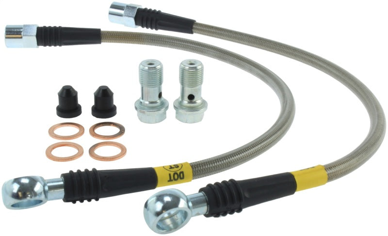 STOPTECH 01-05 AUDI ALLROAD REAR STAINLESS STEEL BRAKE LINE KIT, 950.33505 - eliteracefab.com