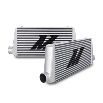 Mishimoto Universal Silver R Line Intercooler Overall Size: 31x12x4 Core Size: 24x12x4 Inlet / Outle - eliteracefab.com