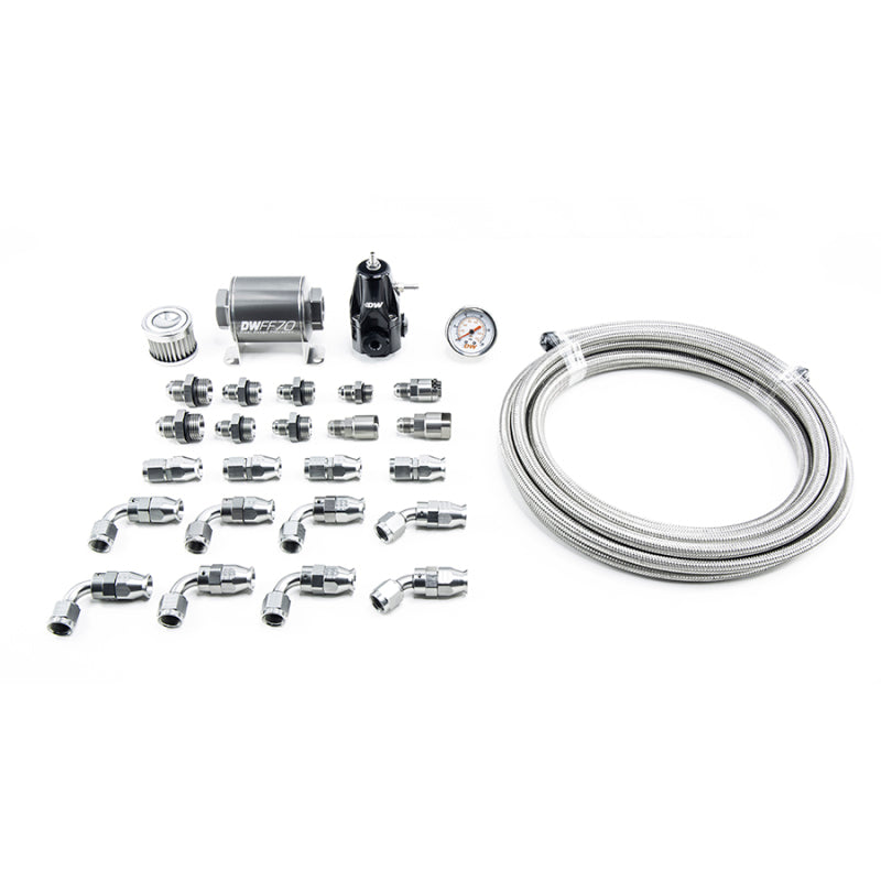 DeatschWerks 10-15 Chevy Camaro X2 Series Pump Module -6AN PTFE Plumbing Kit - eliteracefab.com