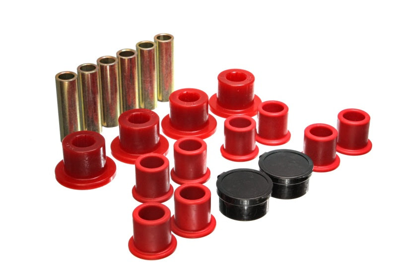 Energy Suspension 98-11 Ford Ranger Red Rear Leaf Spring Bushing Set - eliteracefab.com