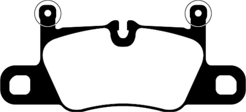 EBC 2016+ Porsche 911 (991/2 w/Cast Iron Rotors) 3.0TT Carrera Yellowstuff Rear Brake Pads - eliteracefab.com