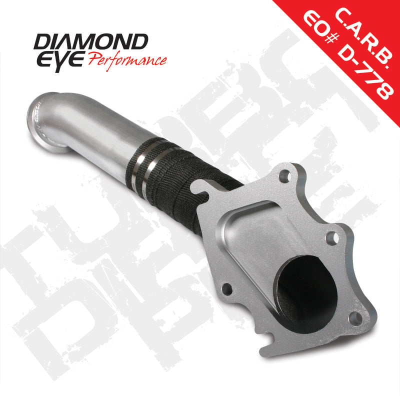 Diamond Eye TURBO-DIRECT 3in AL CHEVY LB7 DURAMAX 01-04 5 BTWN TURBO & F PIPE TRANS DIPSTICK MOD REQ Diamond Eye Performance