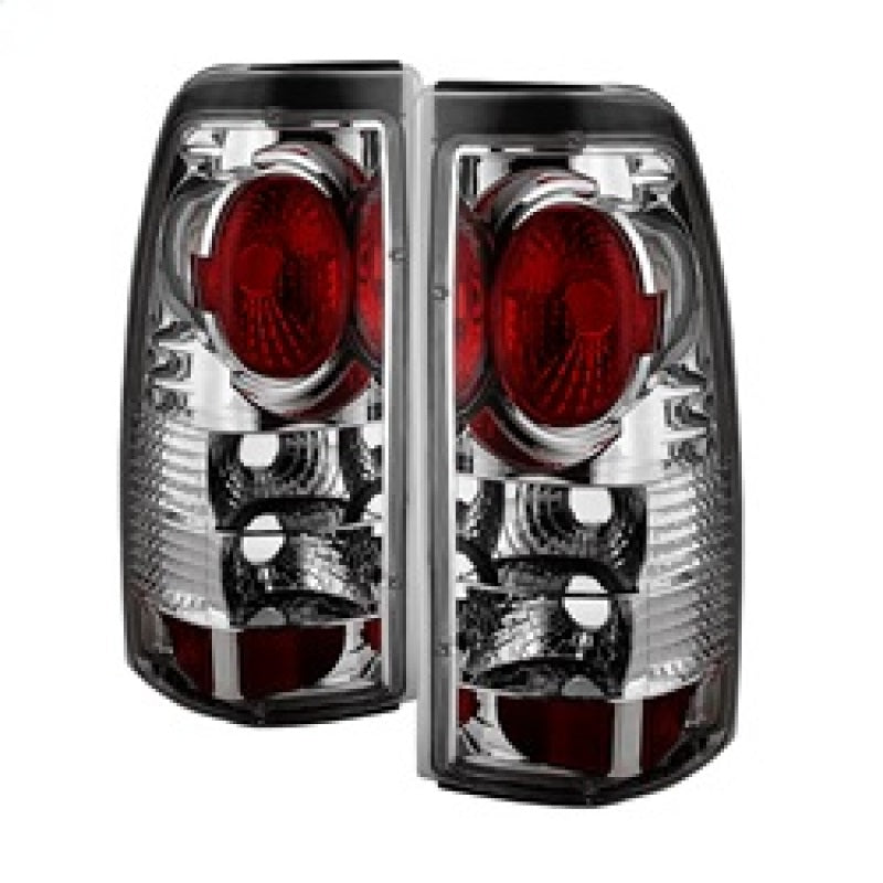 Spyder Chevy Silverado 1500/2500 99-02 (Not Stepside) Euro Style Tail Lights Chrm ALT-YD-CS99-C - eliteracefab.com