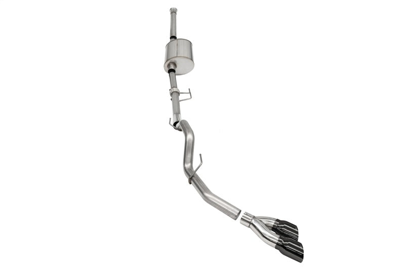 Corsa 2021-2022 Ford F-150 SuperCrew/6.5in Bed 3.5L V6 Sport Cat-Back Single Side Exit-Black PVD CORSA Performance