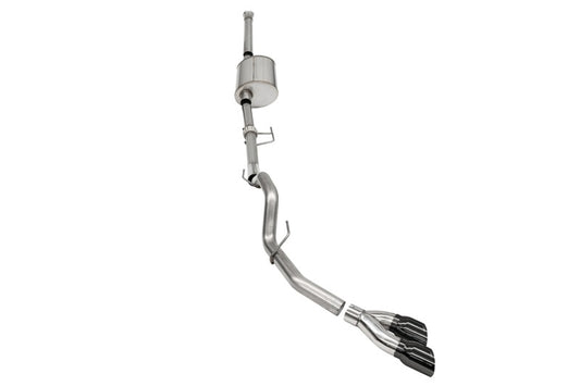 Corsa 2021-2022 Ford F-150 SuperCrew/6.5in Bed 3.5L V6 Sport Cat-Back Single Side Exit-Black PVD CORSA Performance