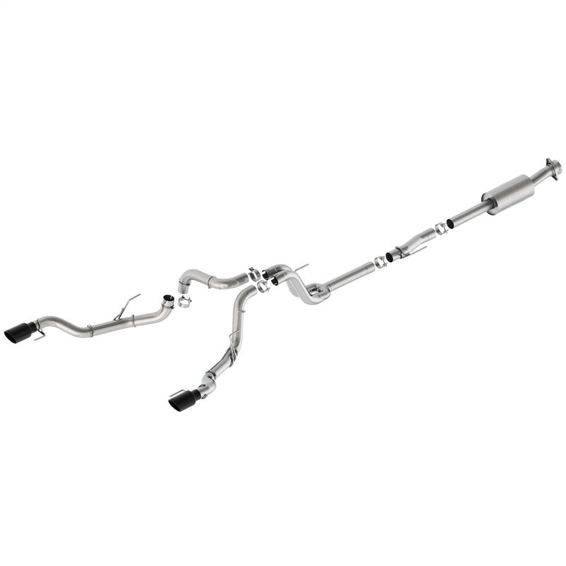Ford Racing 21-24 F-150 Extreme Bumper Exit Exhaust - Black Tips Ford Racing