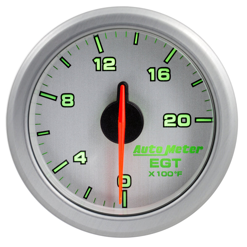 Autometer Airdrive 2-1/16in EGT Gauge 0-2000 Degrees F - Silver 9145-UL