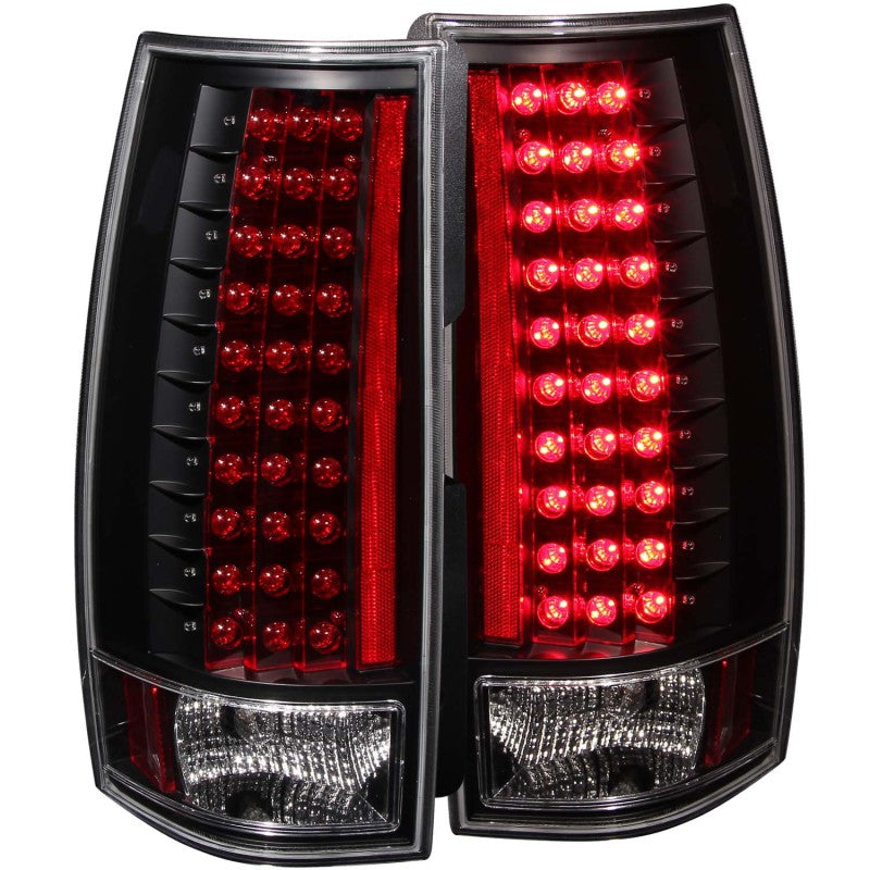 ANZO USA Chevrolet Suburban Led Taillights Black; 2007-2014 - eliteracefab.com