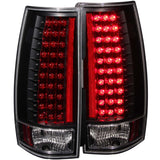 ANZO USA Chevrolet Suburban Led Taillights Black; 2007-2014