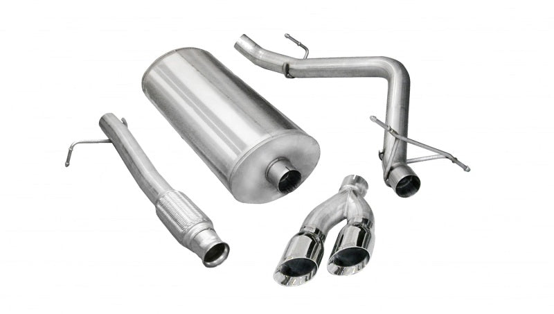 Corsa 09-13 Chevrolet Silverado Reg. Cab/Long Bed 1500 4.8L V8 Polished Sport Cat-Back Exhaust CORSA Performance