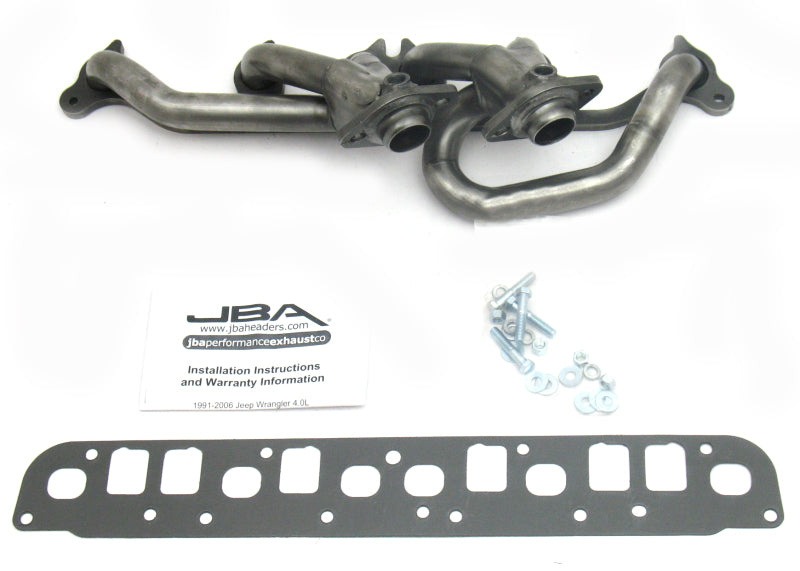 JBA 1527S | 00-06 JEEP 4.0L 1-1/2IN PRIMARY RAW 409SS CAT4WARD HEADER; 2000-2006 - eliteracefab.com