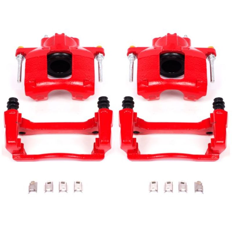 Power Stop 08-16 Chrysler Town & Country Front Red Calipers w/Brackets - Pair - eliteracefab.com