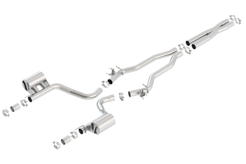 Borla 15-16 Dodge Charger Hellcat 6.2L V8 ATAK Catback Exhaust w/ Valves No Tips Factory Valance - eliteracefab.com