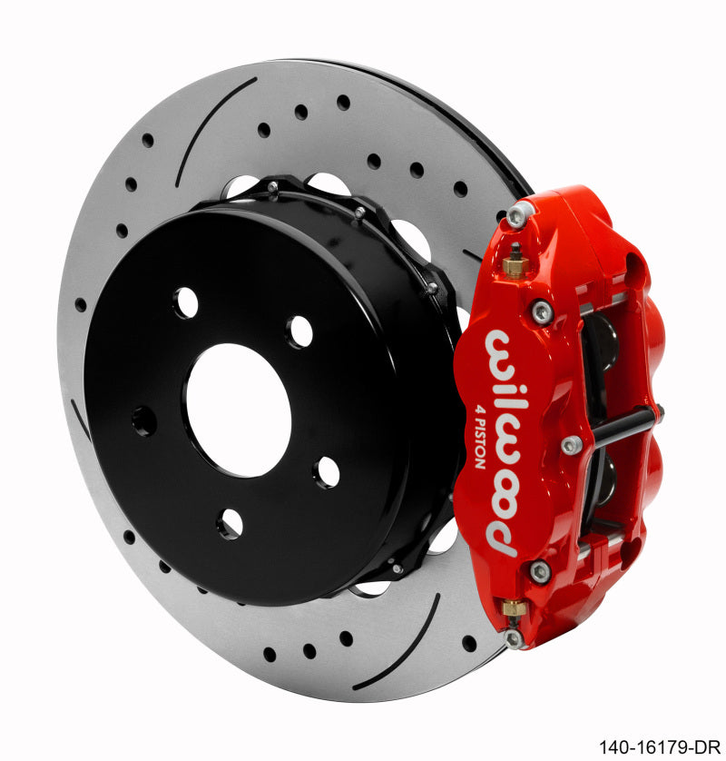 Wilwood Narrow Superlite 4R Rear Brake Kit 14.00in Red 2020-Up Jeep JT w/ Lines Wilwood