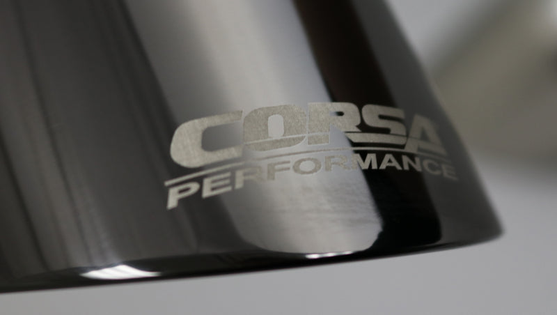 Corsa Single Universal 2.5in Inlet / 4.5in Outlet Black PVD Pro-Series Tip Kit - eliteracefab.com