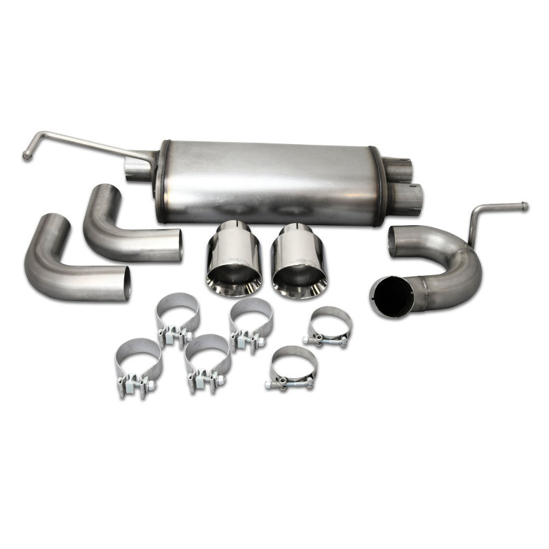 JBA 07-18 Jeep Wrangler JK 3.8L/3.6L 304SS Dual Rear Exit Axle Back Exhaust JBA