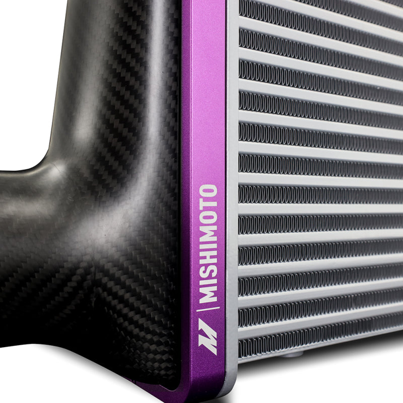 Mishimoto Universal Carbon Fiber Intercooler - Matte Tanks - 600mm Black Core - S-Flow - C V-Band