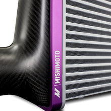 Load image into Gallery viewer, Mishimoto Universal Carbon Fiber Intercooler - Gloss Tanks - 600mm Black Core - C-Flow - BL V-Band