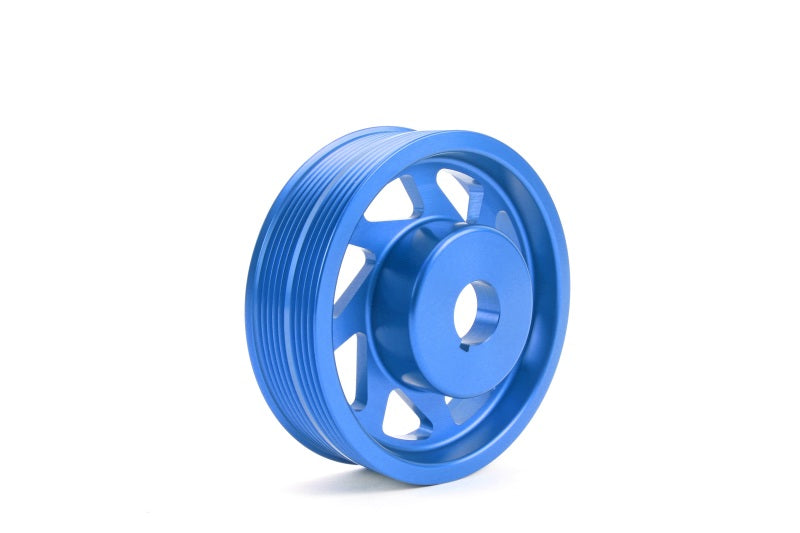 Perrin 93-11 Subaru Impreza / 02-14 WRX / 04-21 STI EJ Crank Pulley - Blue - eliteracefab.com