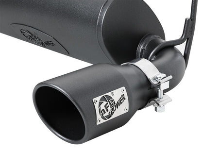 aFe Rebel Series 2.5in 409 SS Cat-Back Exhaust System w/ Black Tips Jeep Wrangler (JL) 2018 V6 3.6L aFe