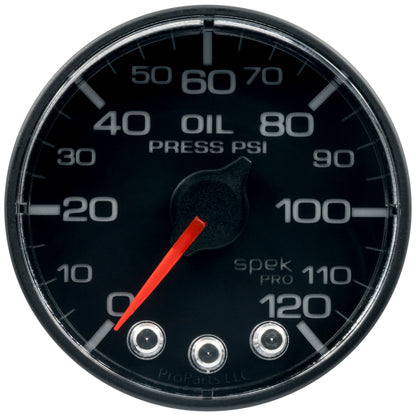 Autometer Spek-Pro 52.4mm 0-120 PSI Digital Stepper Motor Oil Pressue Gauge P325328