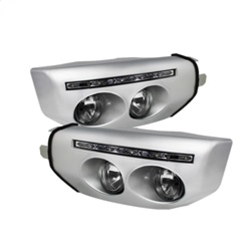 Spyder Toyota FJ Cruiser 07-14 Fog Lights W LED Daytime Running Lights w/swch- Clear FL-DRL-TFJ07-C - eliteracefab.com