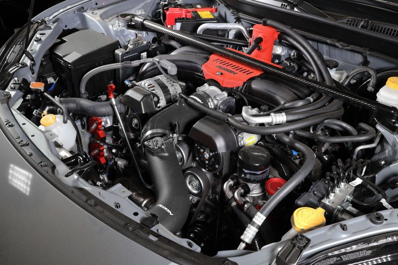 Perrin 22-23 Subaru BRZ/Toyota GR86 Silicone Inlet Hose (3in. ID / SS Wire) - Black Perrin Performance