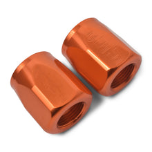 Load image into Gallery viewer, Russell Performance 2-Piece -6 AN Anodized Full Flow Swivel Hose End Sockets (Qty 2) - Orange