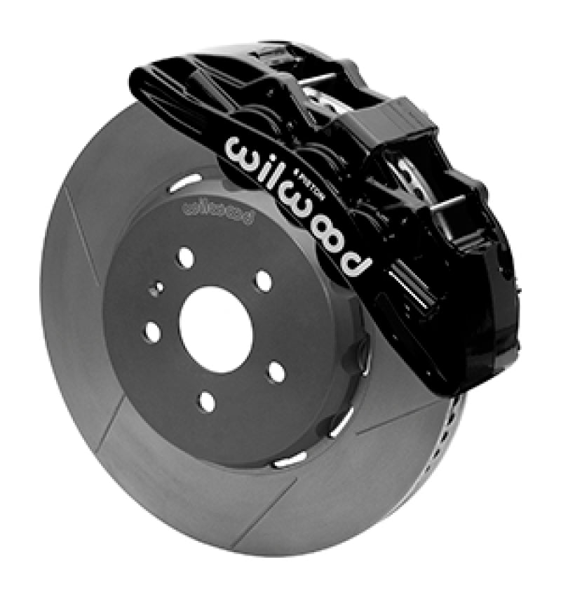 Wilwood SX6R Front Brake Kit 15in Lug Drive Slotted Black w/ Lines 10-14 Chevrolet Camaro SS Wilwood