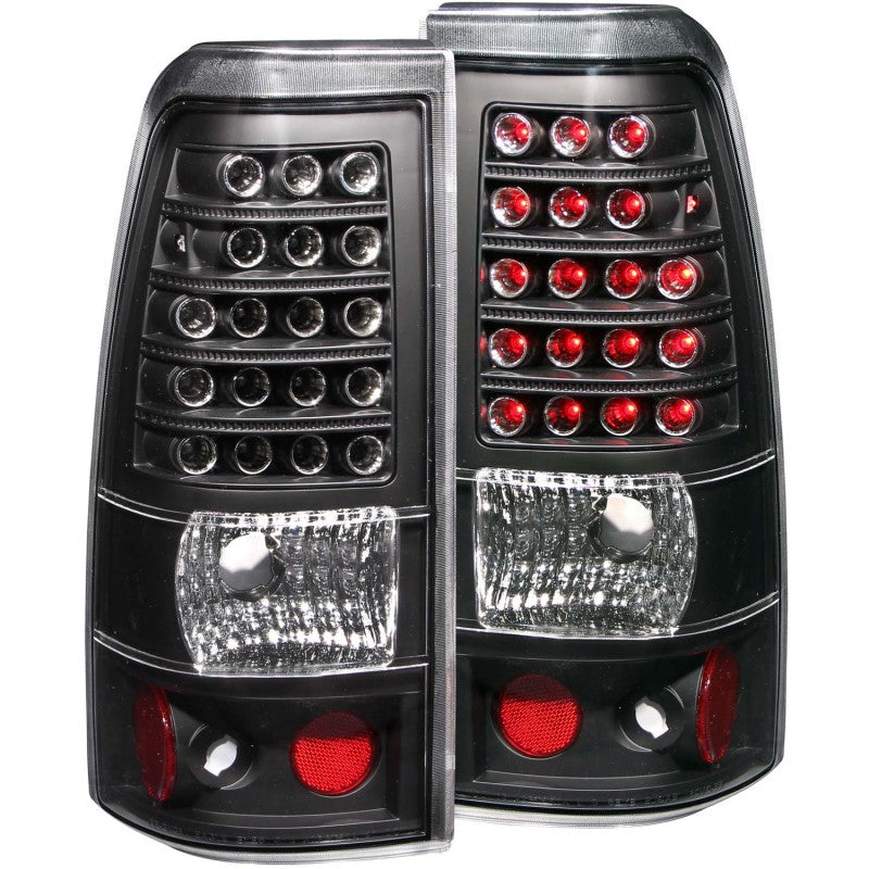 ANZO USA Chevrolet Silverado Led Taillights Black; 1999-2007 - eliteracefab.com