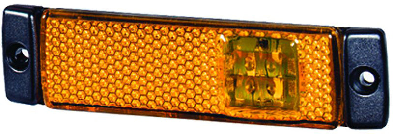 Hella 8645 Series 12V Amber Side Marker Lamp - eliteracefab.com