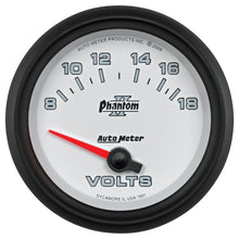 Load image into Gallery viewer, Autometer Phantom II 2-5/8in 18V Electric Voltmeter Gauge