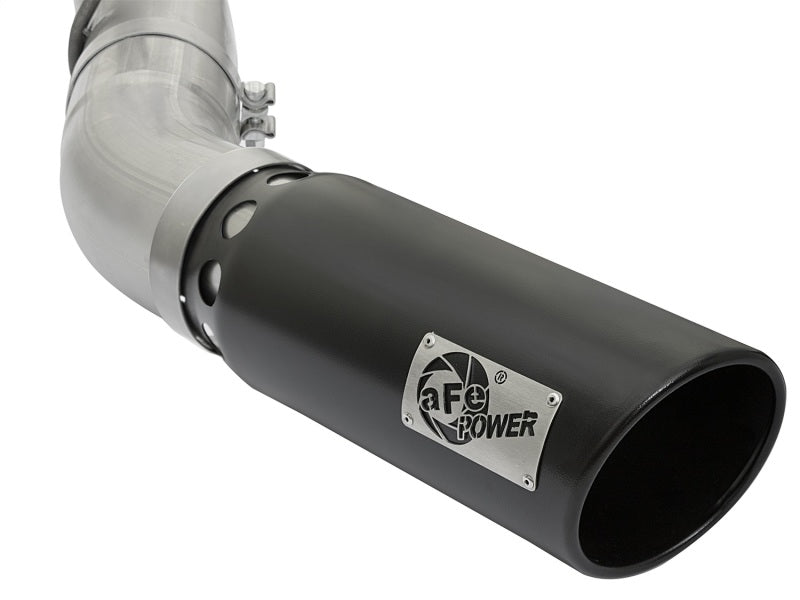 aFe ATLAS 5in DPF-Back Aluminized Steel Exhaust System GM Diesel Trucks 2017 V8 6.6L (td) L5P aFe